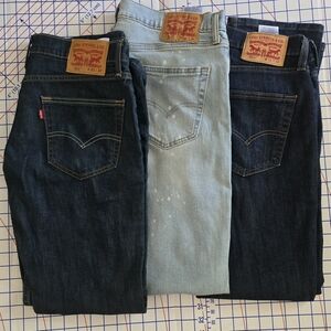 LEVI'S Men's 511 Jeans 3 PAIR 33×32  Bundle